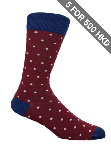 The-sockist-happy-fun-socks-sweden-stockholm-shop-happyfeet-socks-men-socks-christmas-socks-RedBlue_WhiteDots120-S113