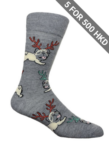 The-sockist-happy-fun-socks-sweden-stockholm-shop-happyfeet-socks-men-socks-christmas-socks-vRudolfPug_120-S119