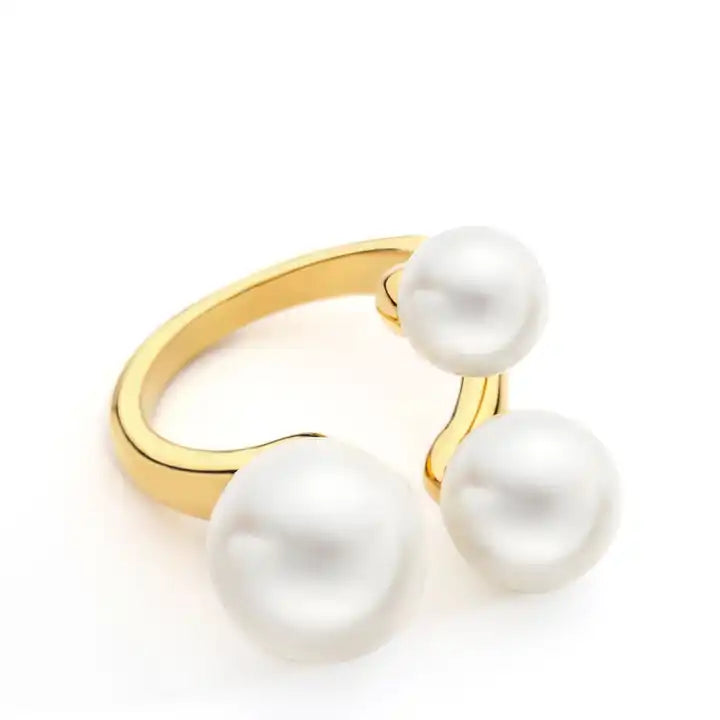 Ring | Triple Pearl | 18K Gold Plated