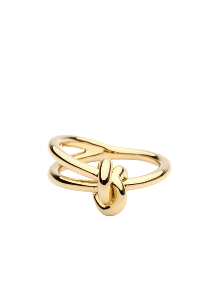 Verity Knot Ring – 18K Gold Plated Minimalist Symbolic Ring for Women in Hong Kong