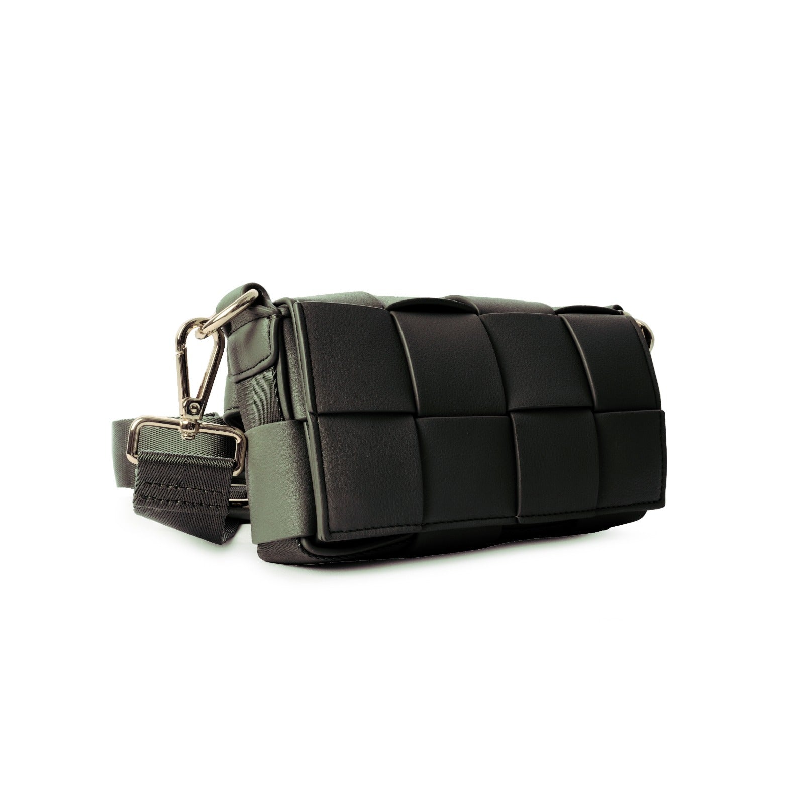6 in 1 | Braided Waist & Shoulder bag | Khaki Green | Vegan