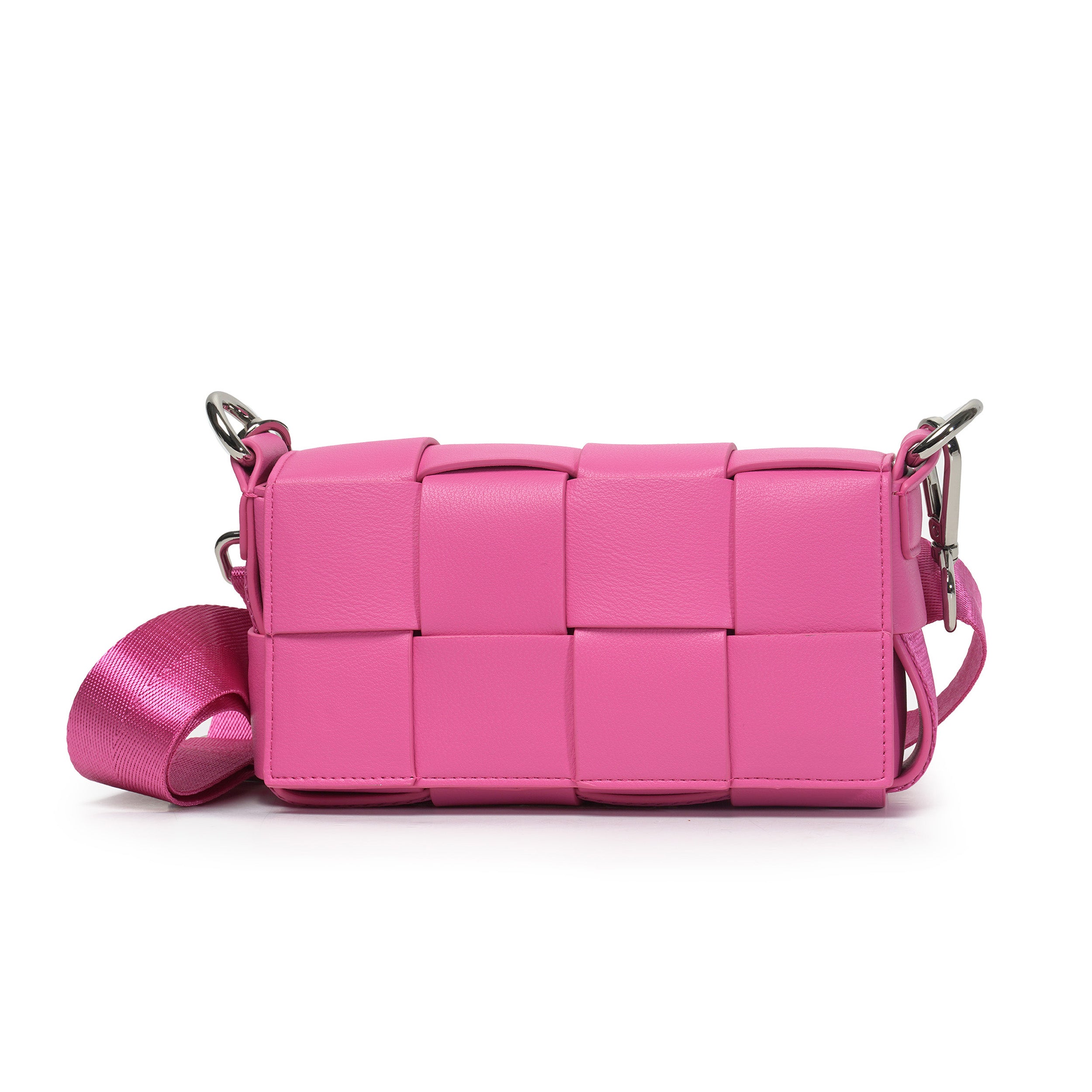6 in 1 | Braided Waist & Shoulder bag | Barbie Pink | Vegan
