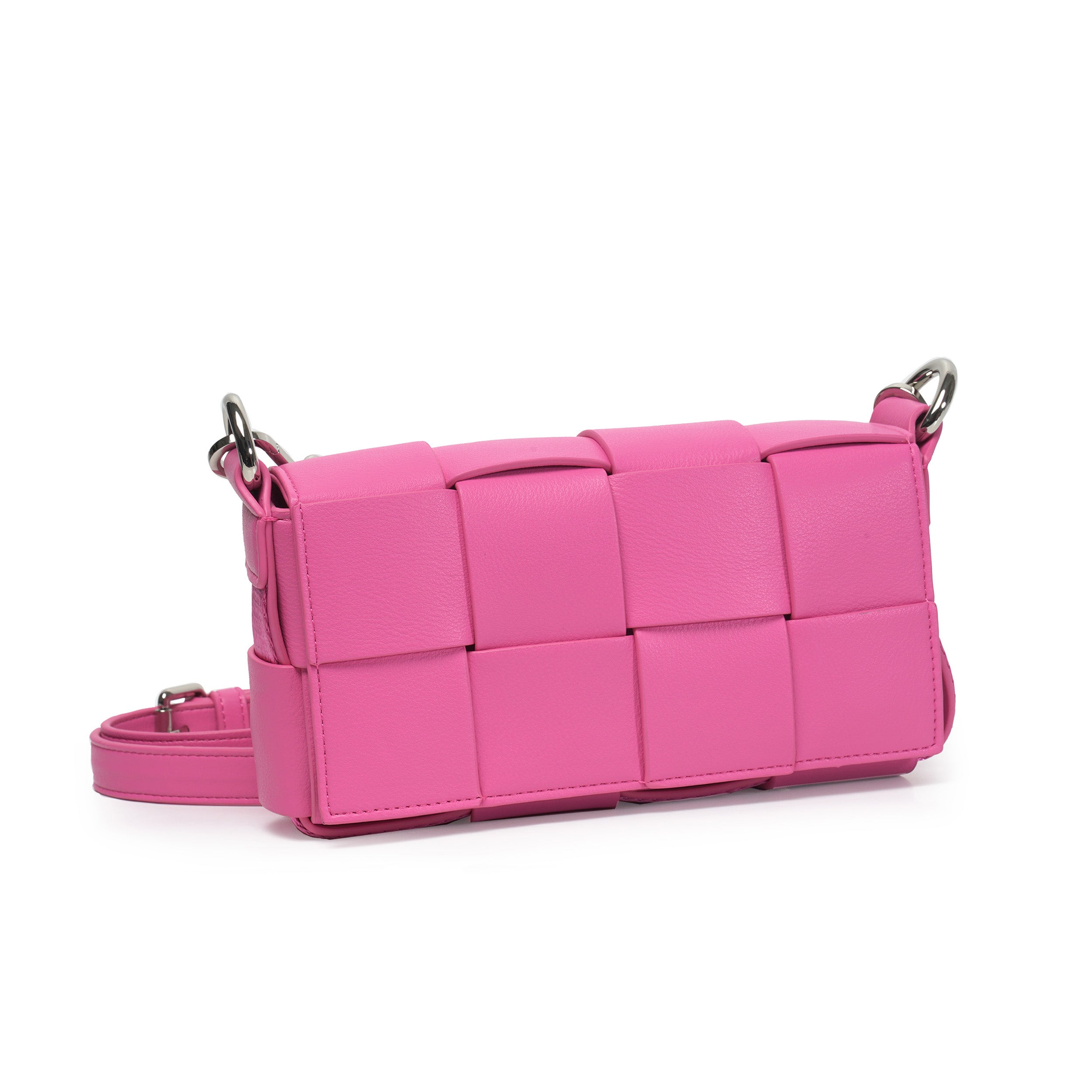 6 in 1 | Braided Waist & Shoulder bag | Barbie Pink | Vegan