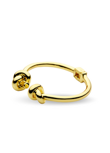 Massive Double Knot Bangle in 18K Gold Plated – Elegant Statement Bracelet for Women in Hong Kong