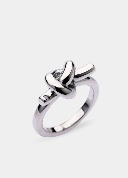 Classic Knot Ring – Silver Plated Minimalist Jewelry for Women in Hong Kong