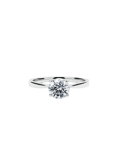 Lab Grown Diamond Ring | Solitaire | 1.052CT | D-G | VS | 10K Solid White Gold