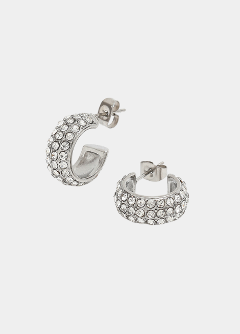 Earrings | Crystal Pavé 1920 | Silver Plated