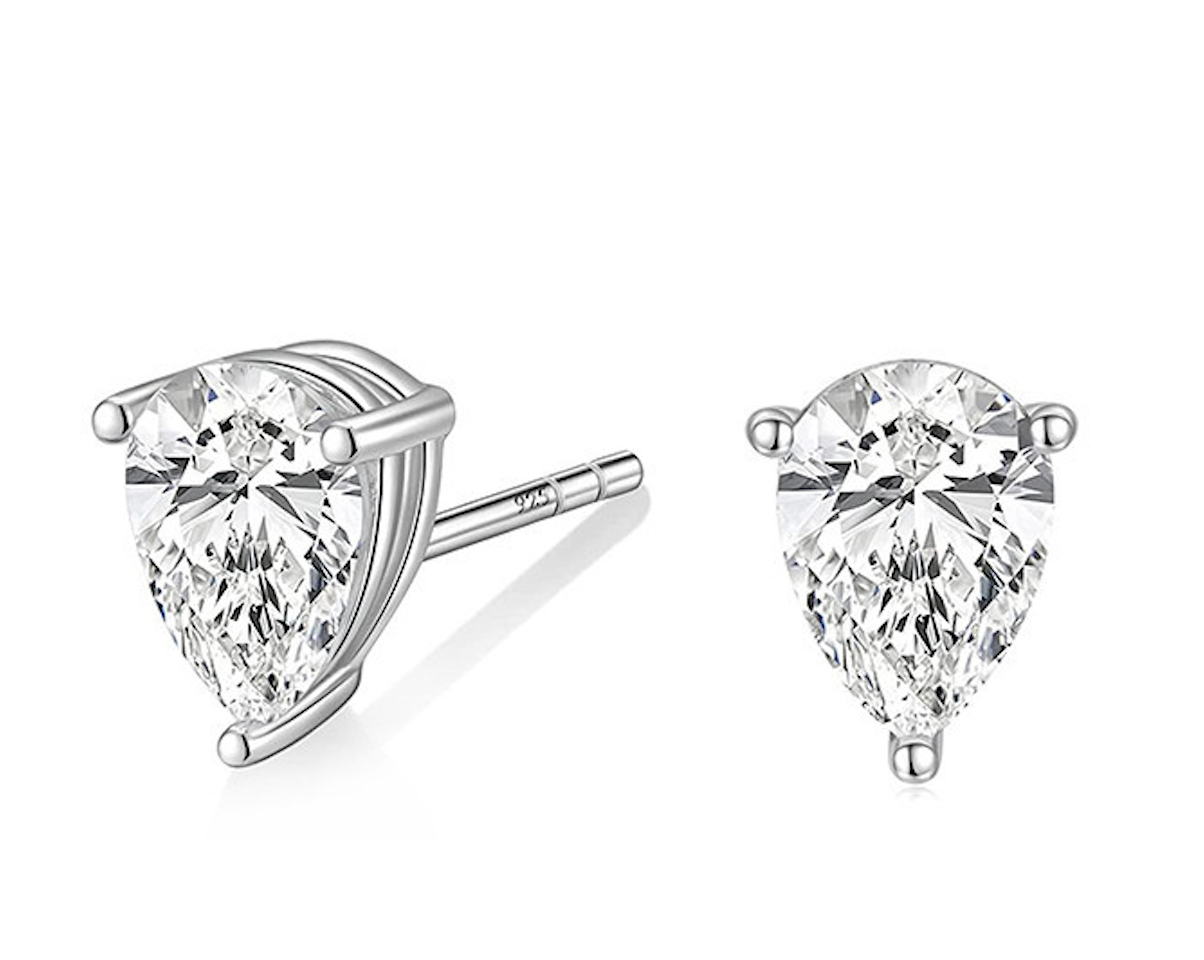 Earrings | Stud Waterdrop Pear Cut | Zirconia | 925 Sterling Silver