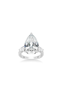Ring | Elysian Pear 25C | Lab Created Zirconia | 925 Sterling Silver-oak-and-ash-jeweller-925-sterling-silver-lab-created-zirconia-hongkong-stockholm-shop-elysian