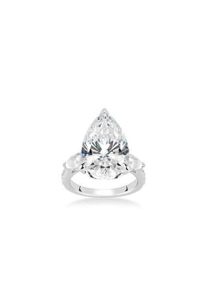 Ring | Elysian Pear 25C | Lab Created Zirconia | 925 Sterling Silver-oak-and-ash-jeweller-925-sterling-silver-lab-created-zirconia-hongkong-stockholm-shop-elysian