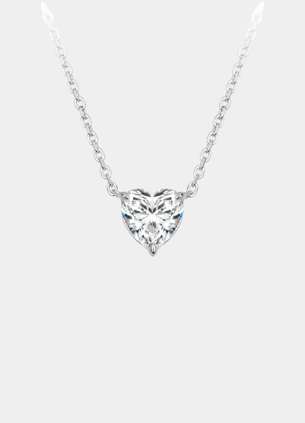 Necklace | Elysian Heart | Lab Created Zirconia | 925 Sterling Silver - oak-and-ash-jeweller-925-sterling-silver-lab-created-zirconia-hongkong-stockholm-shop-elysian-oak-and-ash-jeweller-925-sterling-silver-lab-created-zirconia-hongkong-stockholm-shop