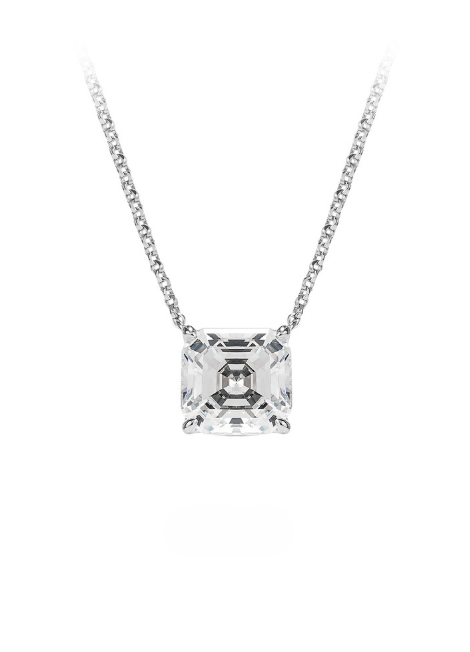 Necklace | Elysian Emerald | Lab Created Zirconia | 925 Sterling Silver - oak-and-ash-jeweller-925-sterling-silver-lab-created-zirconia-hongkong-stockholm-shop-elysian-