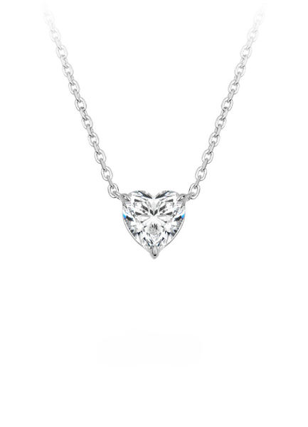 Necklace | Elysian Heart | Lab Created Zirconia | 925 Sterling Silver - oak-and-ash-jeweller-925-sterling-silver-lab-created-zirconia-hongkong-stockholm-shop-elysian-oak-and-ash-jeweller-925-sterling-silver-lab-created-zirconia-hongkong-stockholm-shop