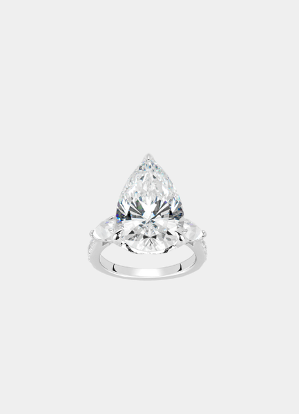 Ring | Elysian Pear 25C | Lab Created Zirconia | 925 Sterling Silver-oak-and-ash-jeweller-925-sterling-silver-lab-created-zirconia-hongkong-stockholm-shop-elysian
