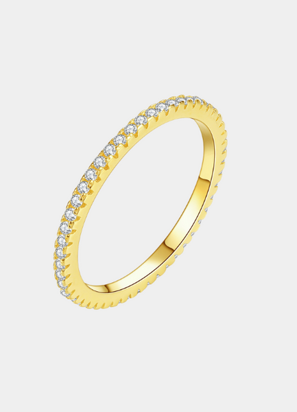Ring | Luna Eternity Love Band | 18K Gold Plated