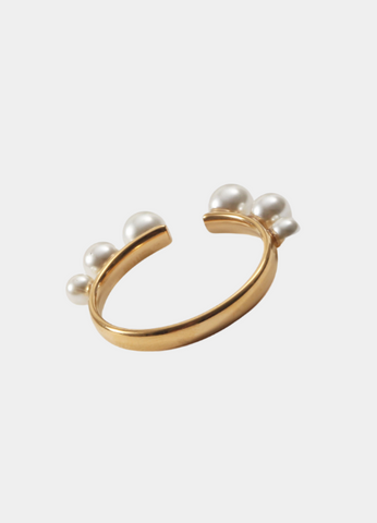 Ring | Ophelia Open Pearl | 18K Gold Plated