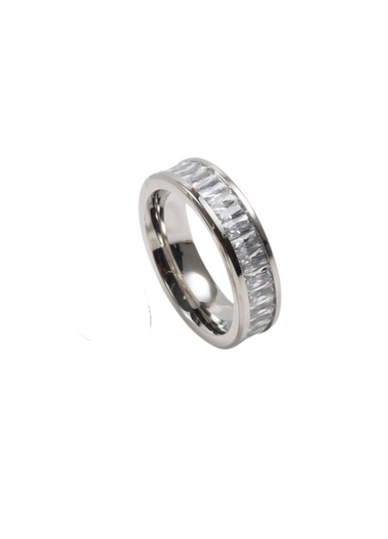 Ring | Beatrice Baguette | 6mm | Stainless Steel