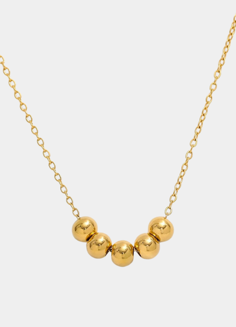 Necklace | Beads | 18K Gold Plated