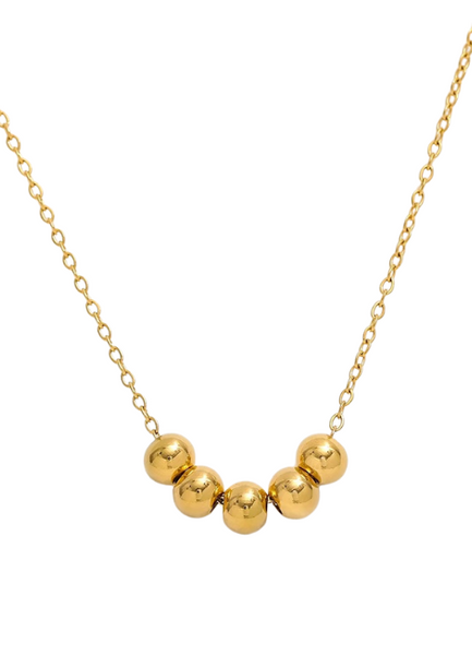 Necklace | Beads | 18K Gold Plated