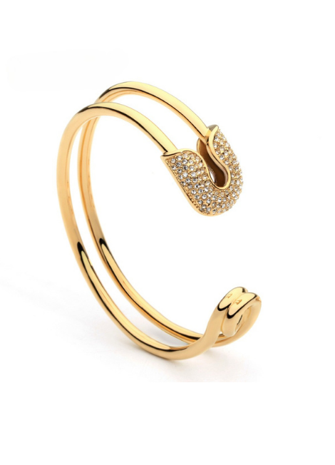 Bangle | Safety Pin | 18K Gold Plated