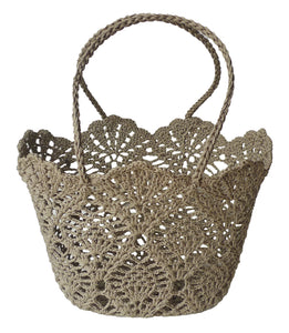Shopper | Daisy Basket | Crochet | Sand
