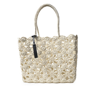 Shopper | Daffodil Basket | Crochet | White