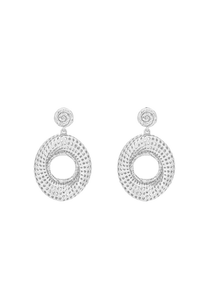 Stella Mini Hollow Earrings – Silver Plated | Sleek Minimalist Hoops for Women in Hong Kong

