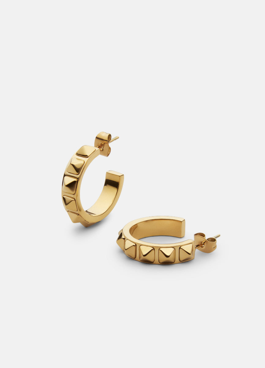 Earrings | Rivets | Gold Plated