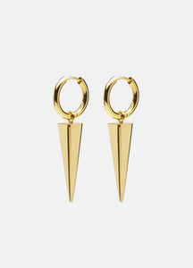 Earrings | Rivets | Spike | Gold Plated