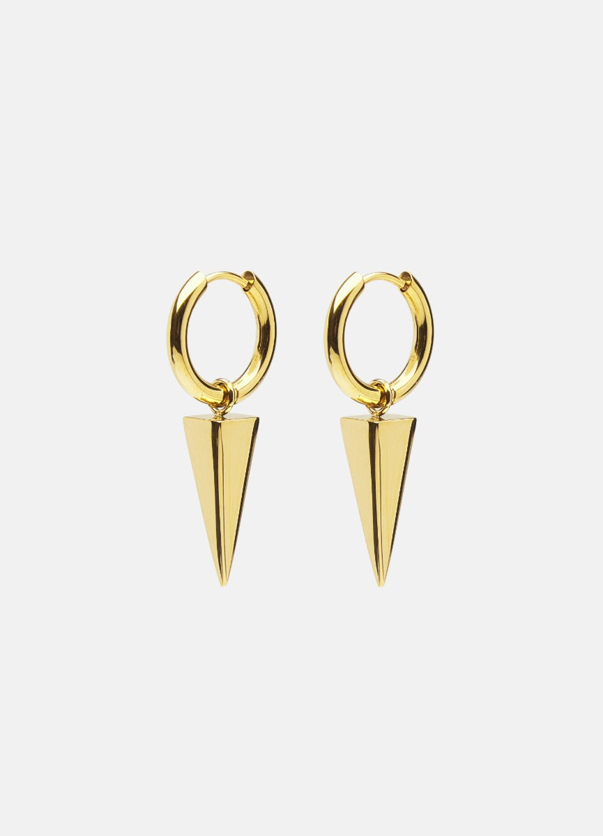 Earrings | Rivets | Spike | Small | Gold Plated