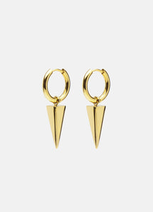 Earrings | Rivets | Spike | Small | Gold Plated