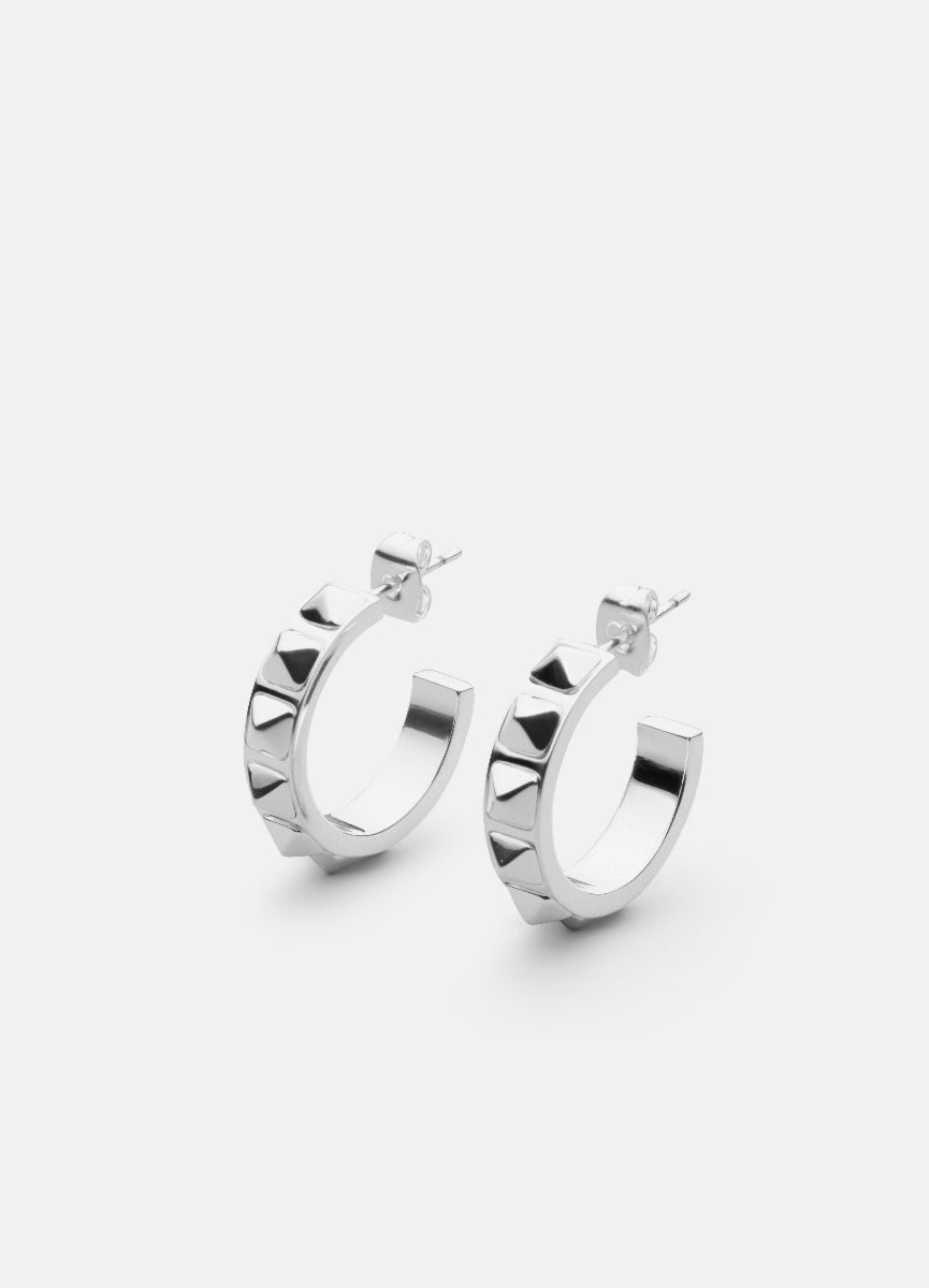 Earrings | Rivets | Silver Plated