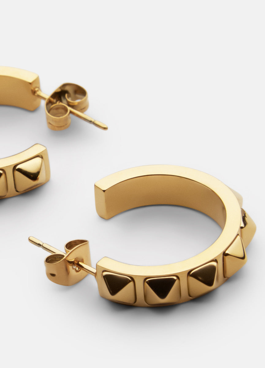 Earrings | Rivets | Gold Plated