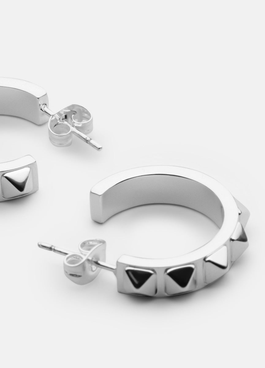 Earrings | Rivets | Silver Plated