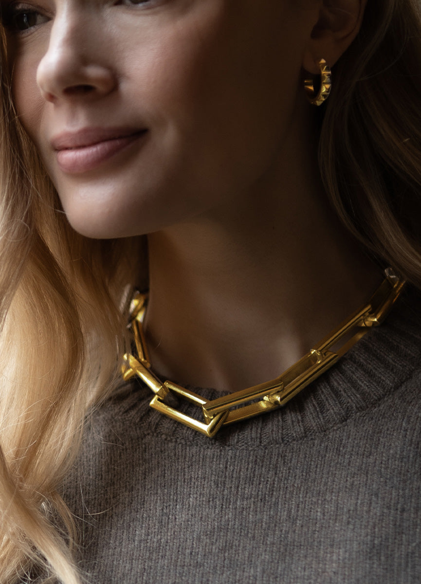 Earrings | Rivets | Gold Plated