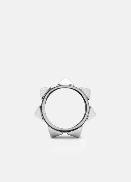 Ring | Rivets | Wide | Silver Plated