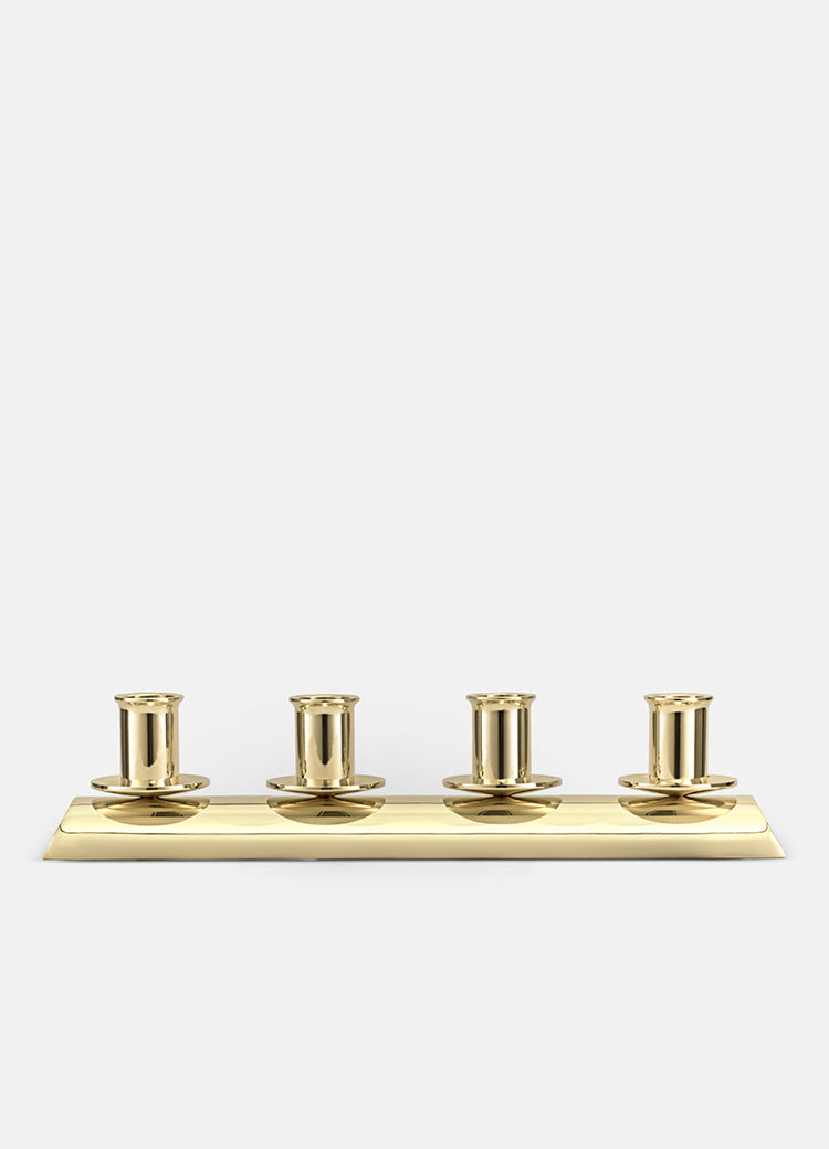 Candle Holder | Advent | Gold plated