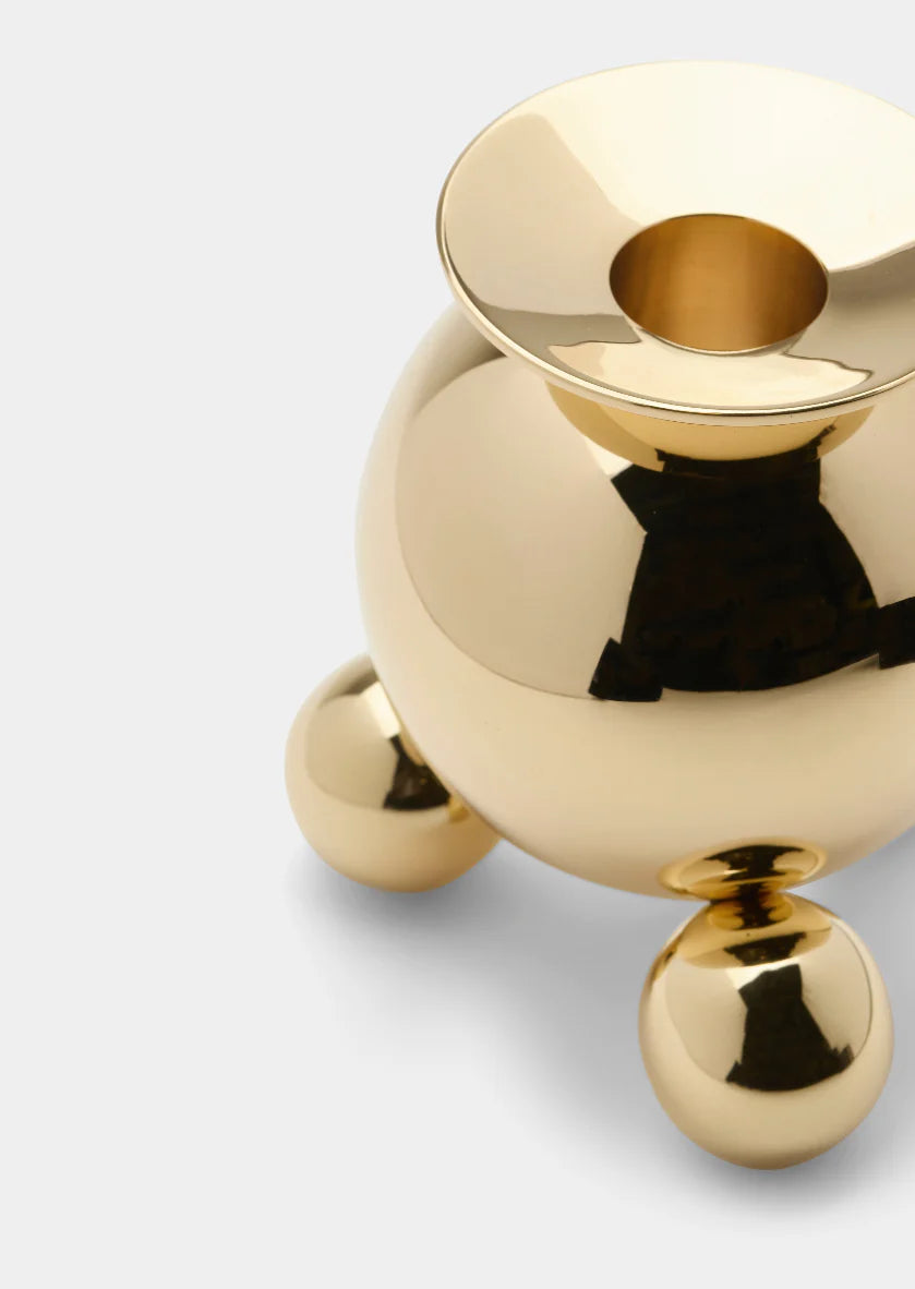Candlestick | Ball | Gold