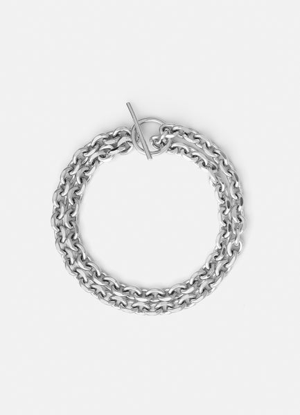 Bracelet | Unité Chain Bracelet | Double Row | Steel | Small