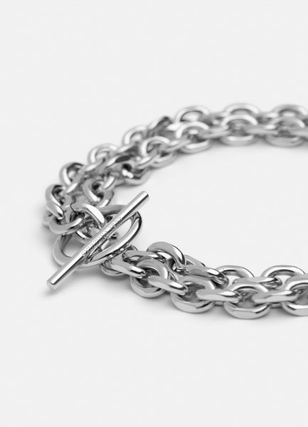 Bracelet | Unité Chain Bracelet | Double Row | Steel | Small
