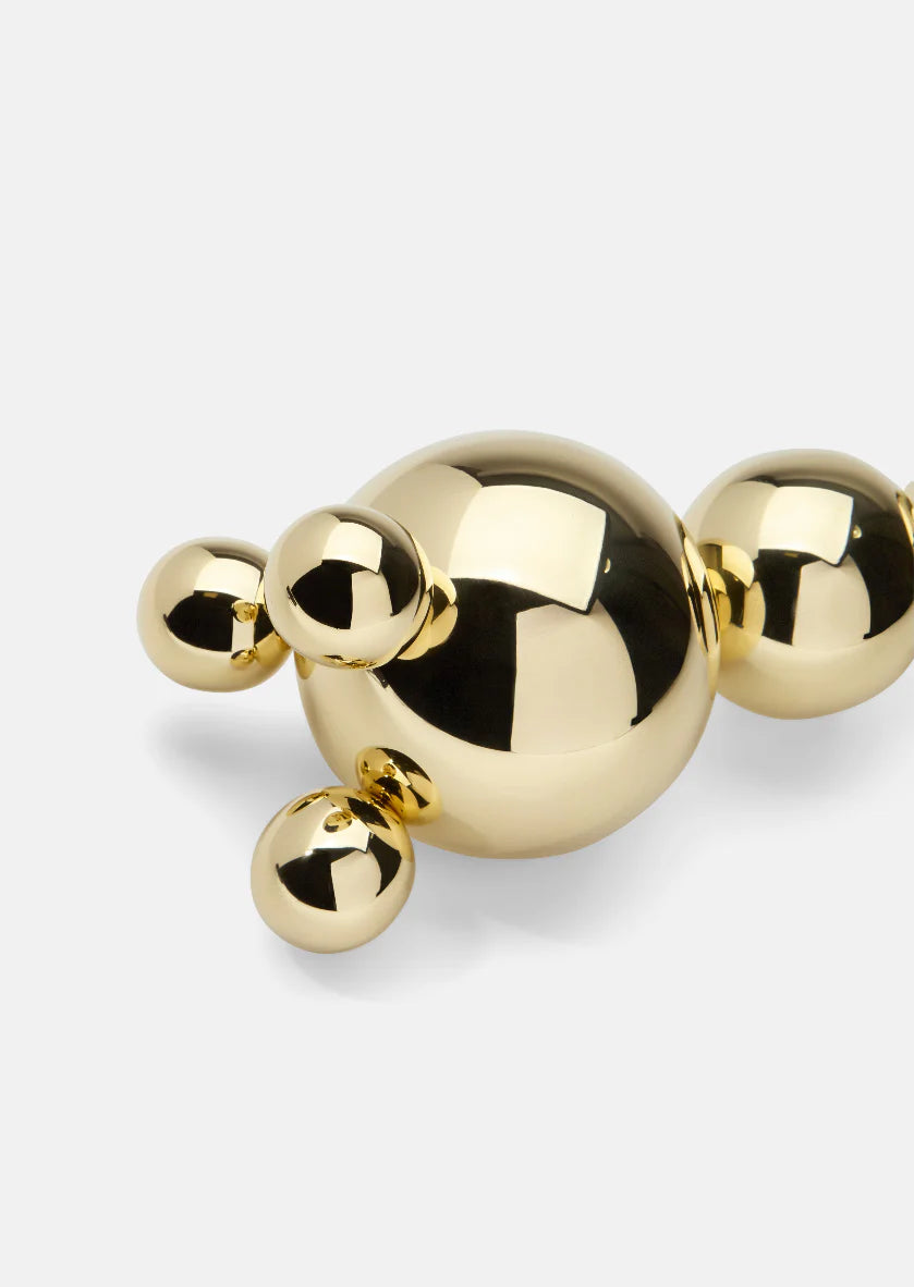 Candlestick | Trippel Ball | Gold