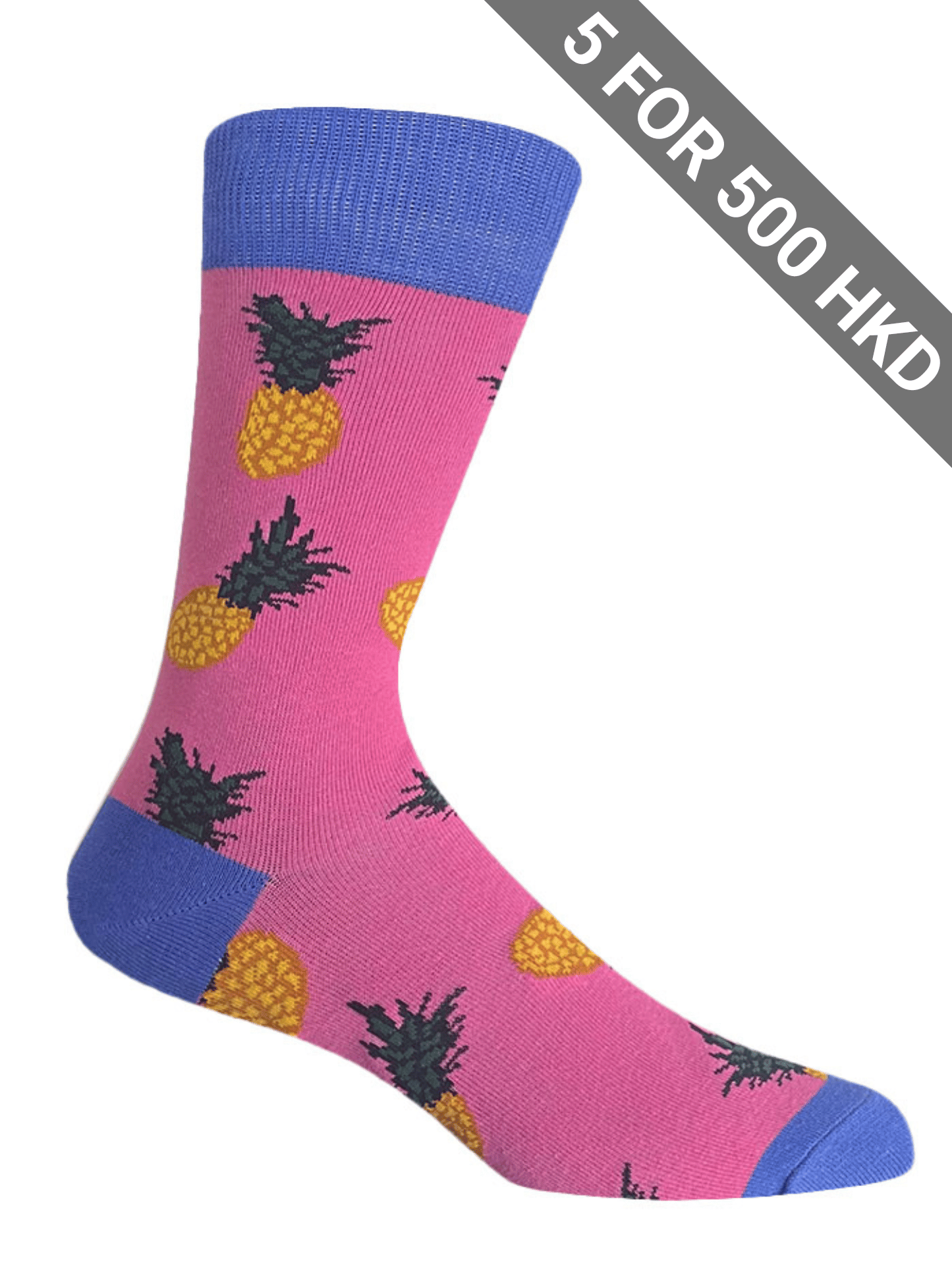 Socks | Pink | Pineapple | Cotton