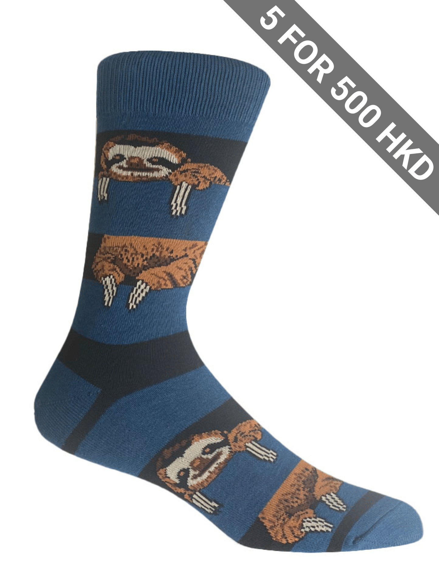 Socks | Blue Black | Sloth | Cotton