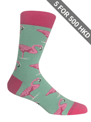 Socks | Pink | Flamingo | Cotton