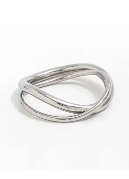 silver ring hong kong, stacking ring hk, minimalist ring for her, double band ring hk, everyday jewelry HK