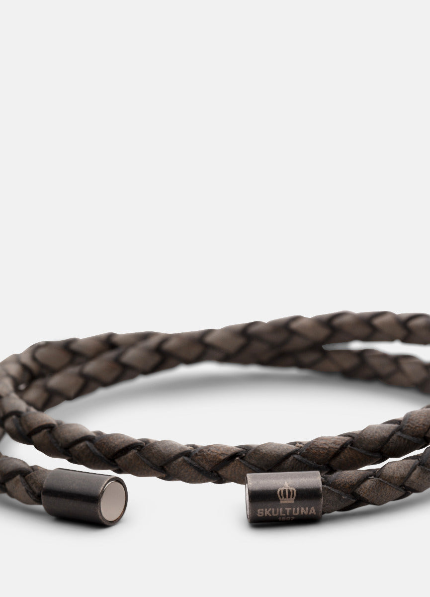 Leather Bracelet | The Stealth Bracelet | Graphite - STOCKHOLM 