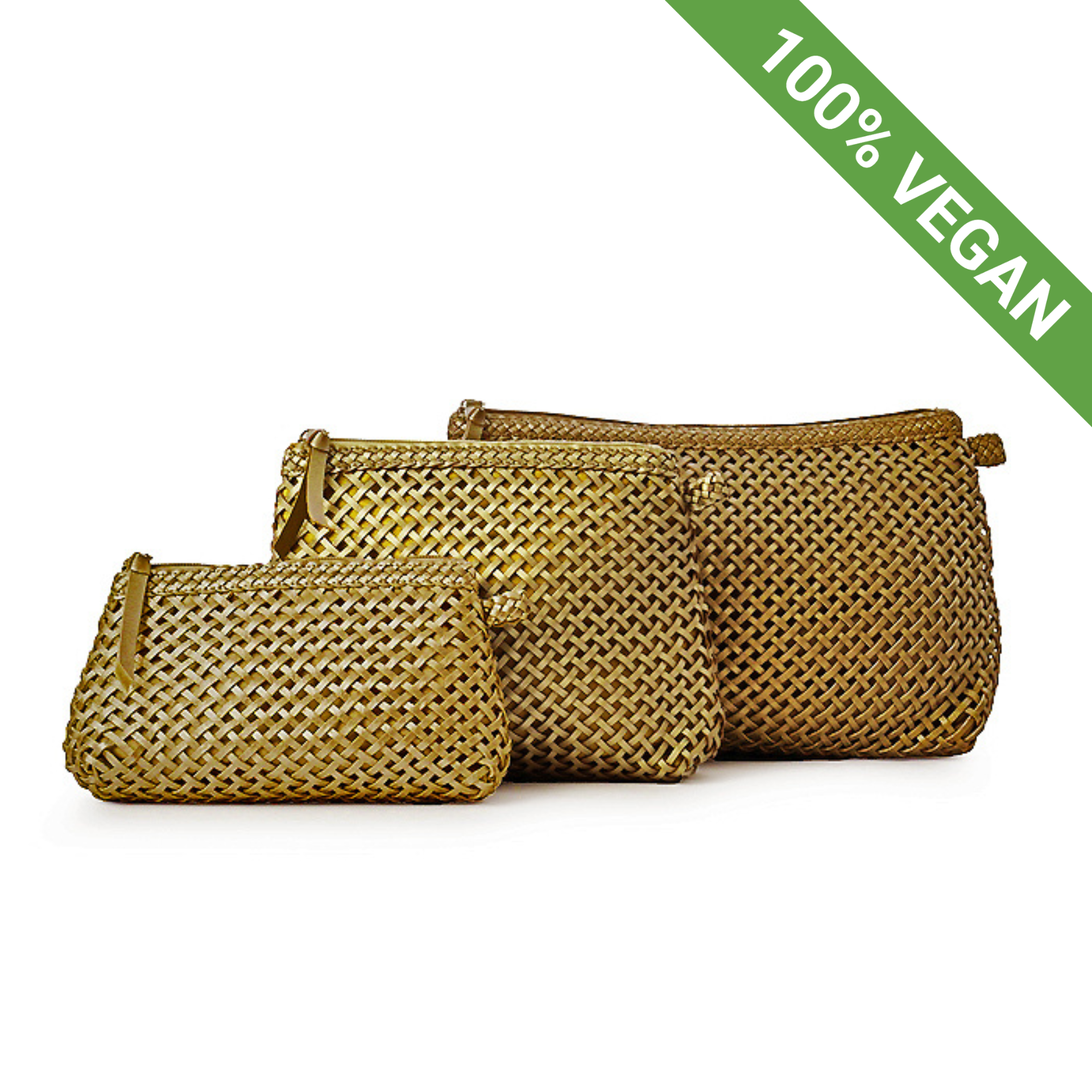 Cosmetic Bag | New Sweet Gold | With D-ring | Vegan