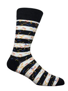 Colorful and soft cotton-blend socks by The Sockist, designed for comfort, stretch, and breathable wear. Ideal with sneakers or dress shoes.

