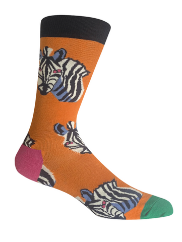 Soft and stylish cotton-blend socks in colorful patterns by The Sockist, perfect for both formal and casual wear.