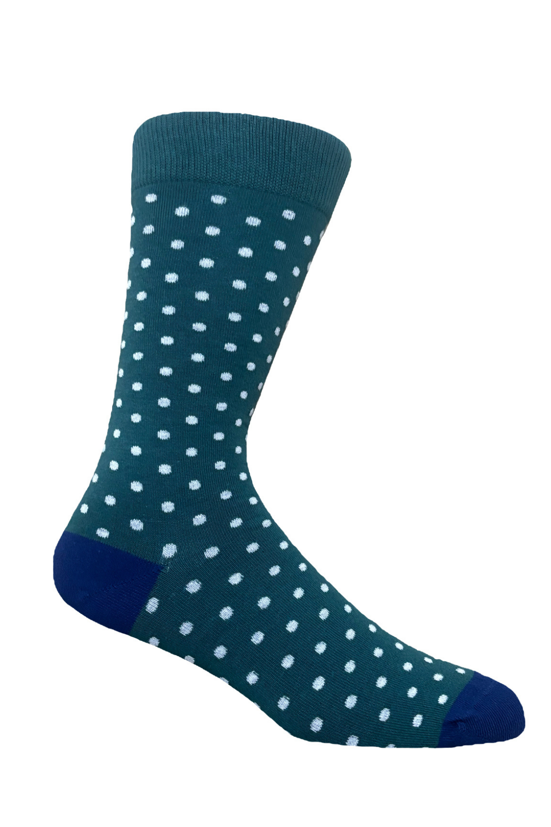 Socks | Green | White Dots | Cotton